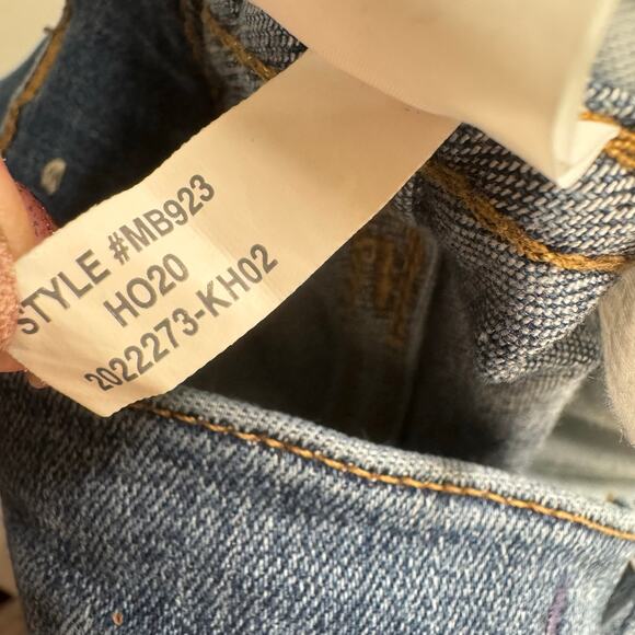 Madewell Roadtripper Stovepipe Jean Slim High Rise Stretch Cotton Blend MB923 26 - Picture 10 of 11